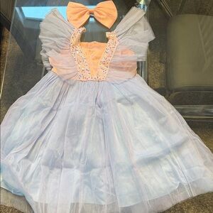 Pastel Blue and Pink Kids Fairy Costume